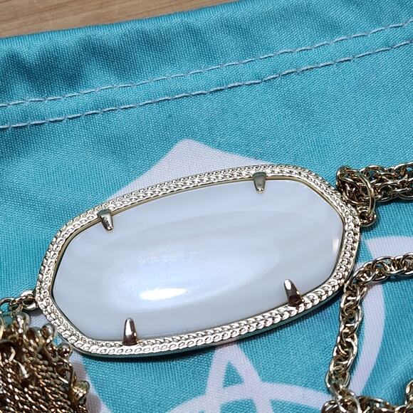 Kendra‎ scott Rayne whitel and gold necklace - Picture 3 of 11